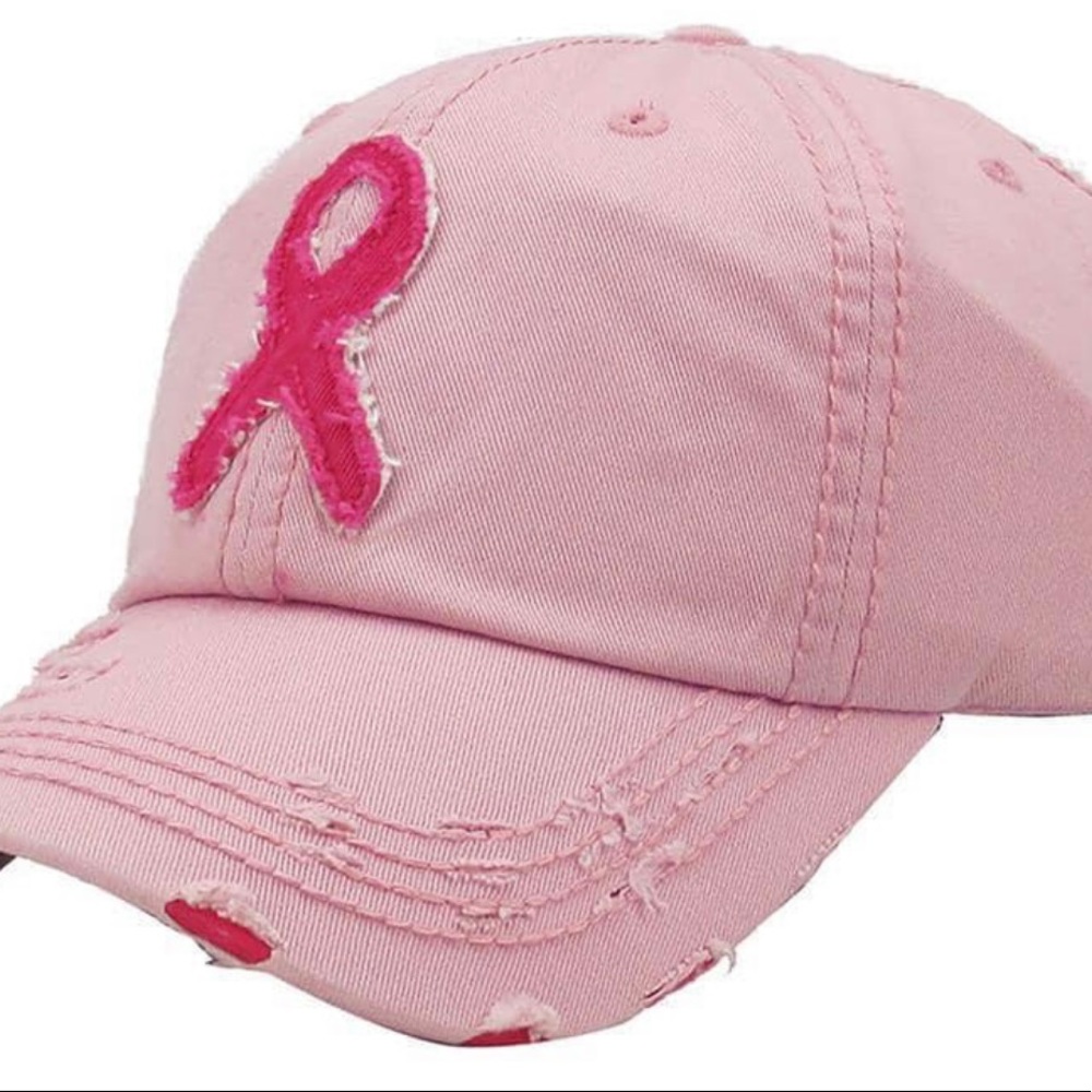 Hats.  Breast Cancer Awareness